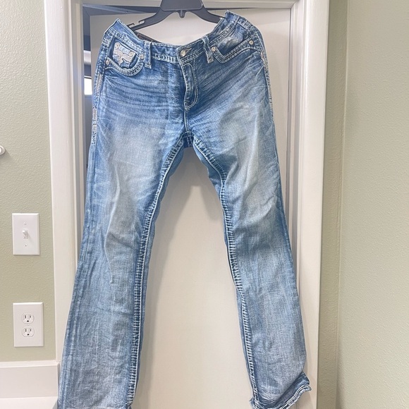 Rock Revival Distressed Denim Jeans - Picture 8 of 12